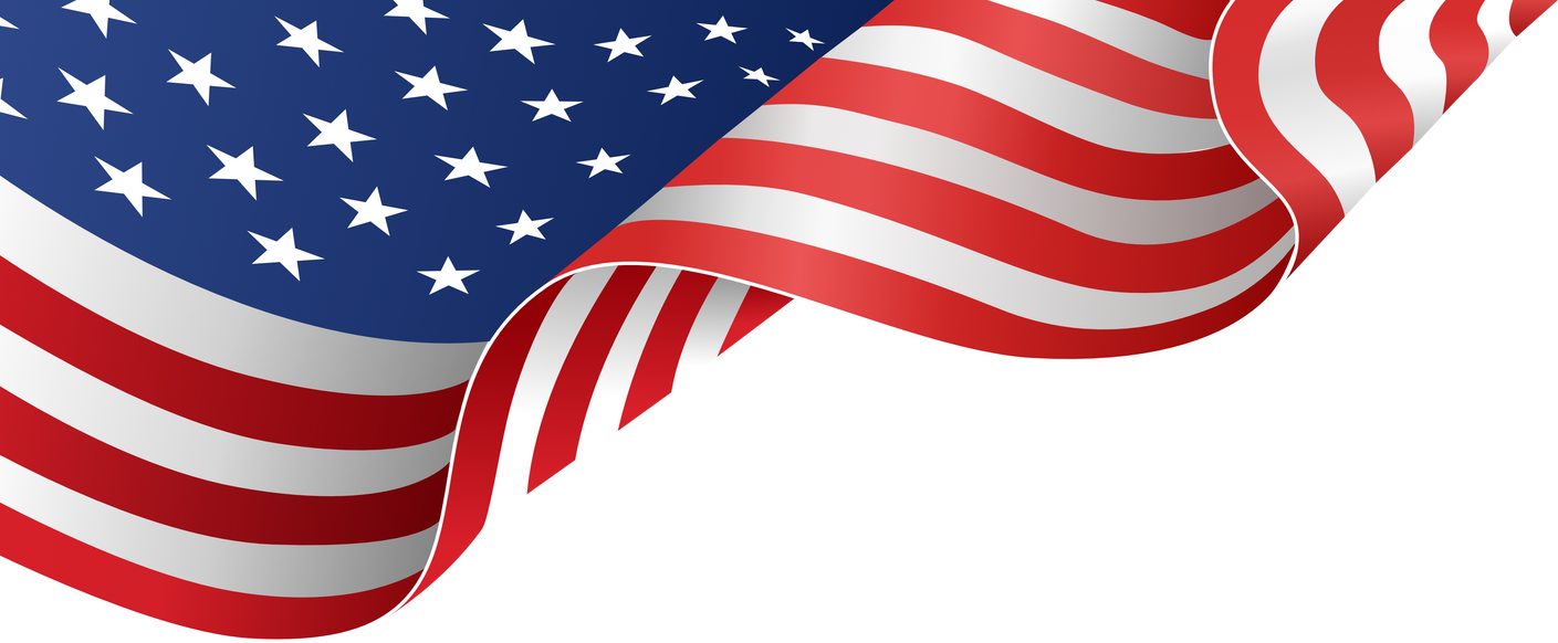 American flag  flying standard shape and color